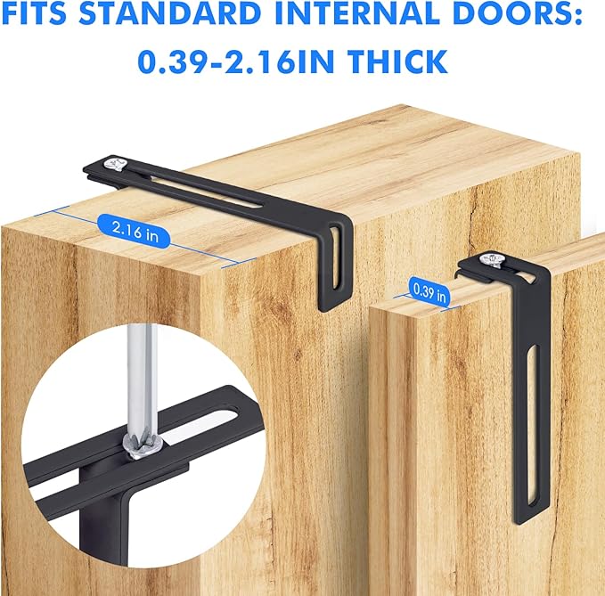 Magnetic Dry Erase Board for Doors, 30x20 Inch Whiteboard with Adjustable Long Arm Hook Mount - Easy to Install, Portable Hanging White Board for Home, Dorm Room, Office Cubicle & Small Spaces(Black)