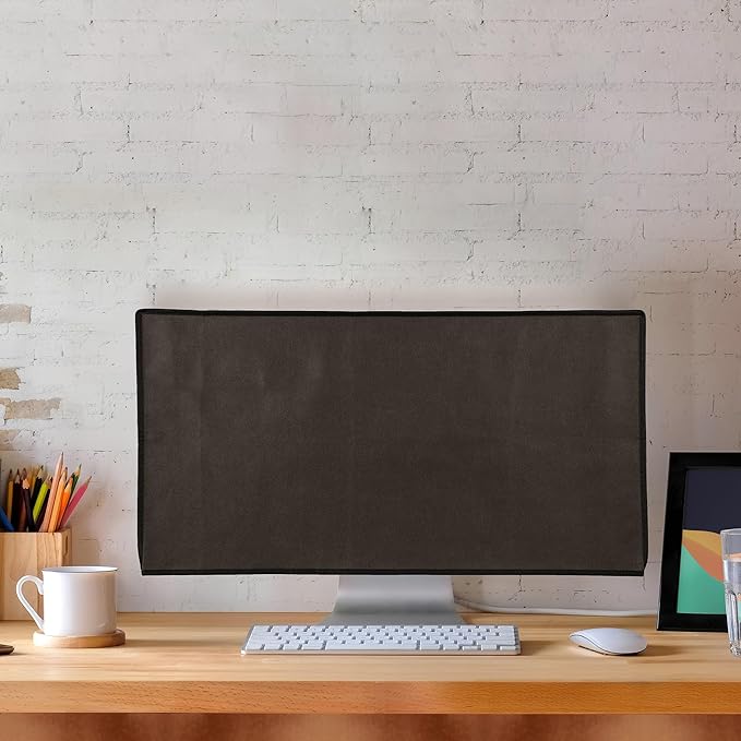 kwmobile Monitor Cover Compatible with 34-35" Monitor - Dust Cover Computer Screen Protector - Dark Grey