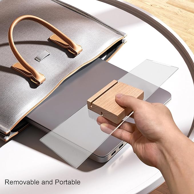 Monitor Memo Board with Removable Design – Portable Sticky Note Holder for Computer Monitors, Monitor Sticky Note Board Office Desk Accessories, No Screen Damage, Fits Any Laptop and Desktop
