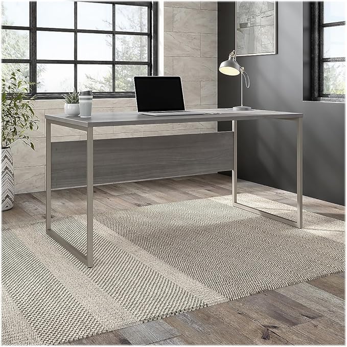 Bush Business Furniture Studio C 60W x 30D L Shaped Desk with 42W Return in Storm Gray, Large Corner Table for Home or Professional Office