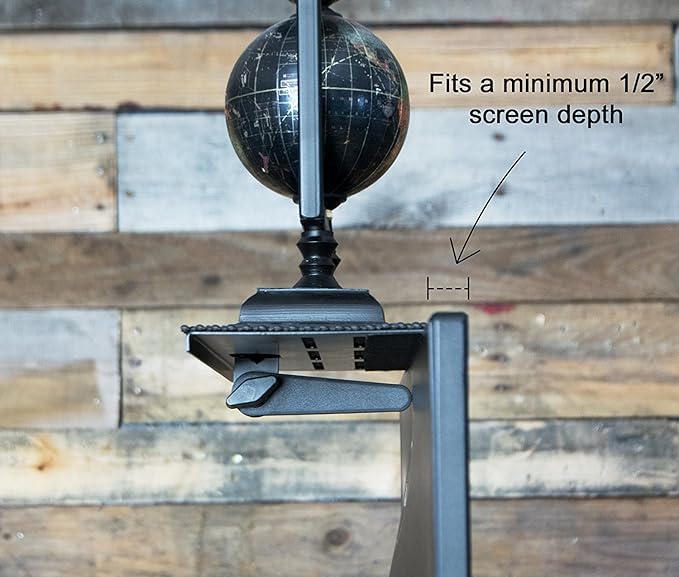 Mount Plus MP-05-01 Top Shelf TV Mounting Bracket 12-inch Wide Platform | Holds Speaker, Streaming Device | Made for Apple TV and Remote Control (1 Pack)