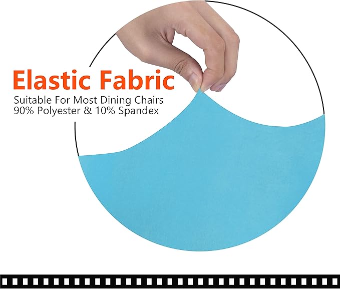 SARAFLORA Office Chair Cover- Large, Teal- Removable Computer Chair Cover for Office Chair with Zipper for Universal Rotating Chair Desk Chair Cover High Back Chair Seat Washable Protector for Pets