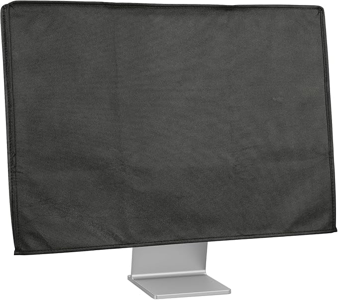 kwmobile Monitor Cover Compatible with 31-32" Monitor - Dust Cover Computer Screen Protector - Dark Grey
