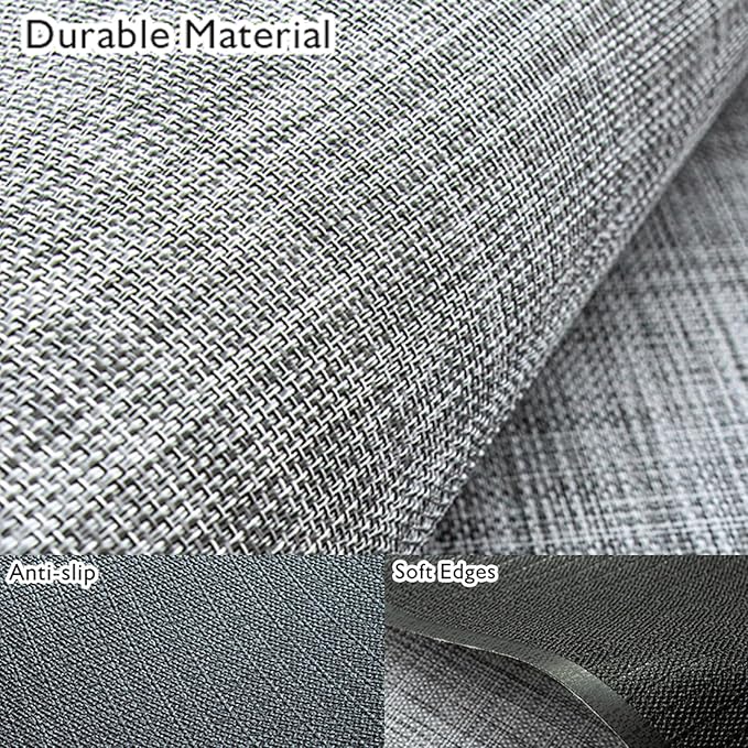 Sycoodeal Office Chair Mat for Hardwood & Tile Floor, 40" x 48" Heavy Duty Computer Gaming Chair Mat for Rolling Chairs Non-Curve, Anti-Slip, Floor Protector for Home Office (Grey)