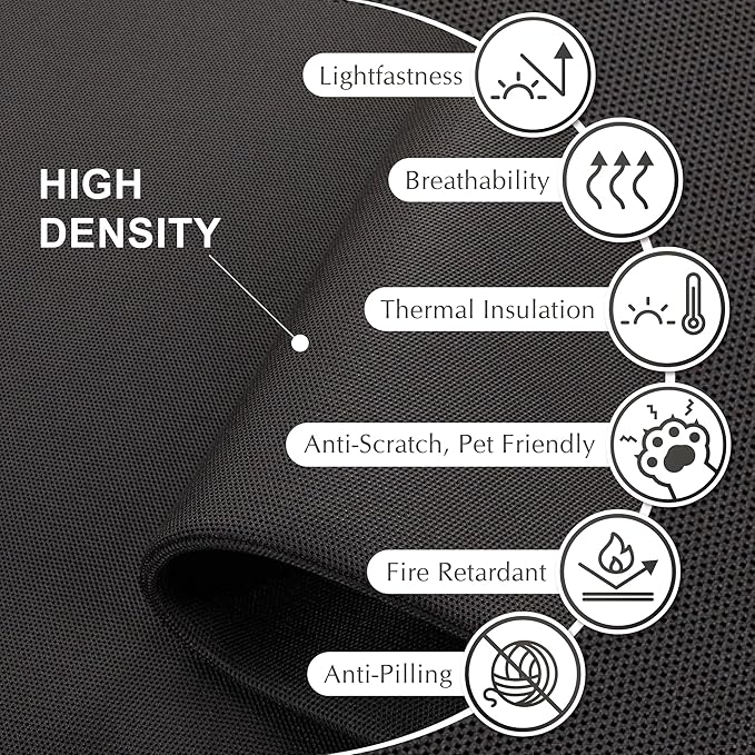 DECOLAB Desk Divider, Movable Privacy Panel Partition for Home Office, Student, Classroom, Study, Freestanding, Scratch-Resistant, 48"x18", Midnight