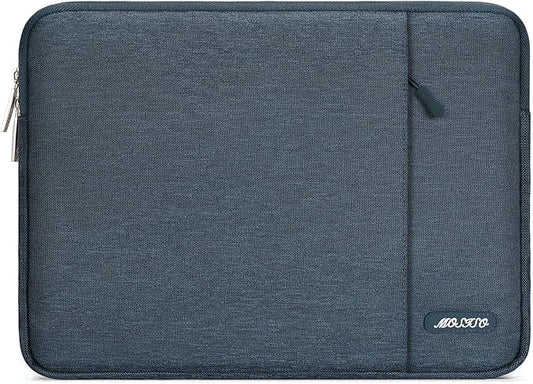MOSISO Laptop Case 13 inch, Laptop Sleeve Compatible with MacBook Neo/Air/Pro 13 inch with A18/M5/M4/M3/M2/M1 Chip 2026-2016, Polyester Vertical Computer Sleeve Bag with Pocket, Haze Blue