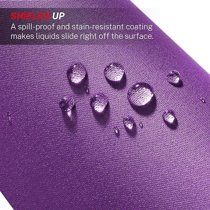MROCO Mouse Pad [30% Larger] with Anti-Fray Stitched Edges, Premium-Textured Waterproof Surface, Non-Slip Rubber Base, Computer & Gaming Mouse Mat for Laptop, Office & Home, 8.5 x 11 in, Violet Purple