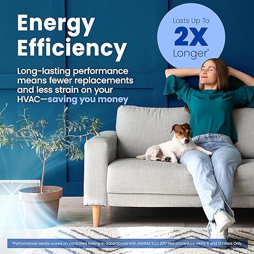 AprilAire 213 Replacement Filter for AprilAire Whole House Air Purifiers - MERV 13, Healthy Home Allergy, 20x25x4 Air Filter (Pack of 2)