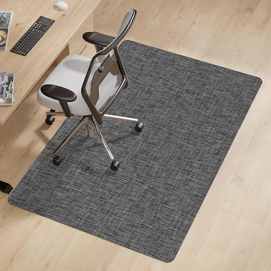 Office Chair Mat for Hardwood & Tile Floor, 30" x 48" Anti-Slip Desk Chair Mat, Easy Glide Floor Protector for Rolling Chairs, Floor Mat for Office Chair for Home Office (Dark Gery)