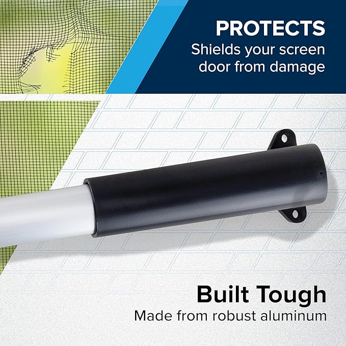 Camco Camper/RV Screen Door Cross Bar - Protects the Screen Door & Allows for Easier Exit from Travel Trailer - Adjusts from 21-5/8-Inches to 28-5/8-Inches (42183)