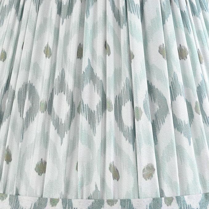 GOSO Set of 2 Small Pleated Art Deco Lamp Shades Spider,5 * 9 * 6.4 IN, Bell Multi Floral Lampshades for Table Lamps Wall Lamps, Lamp Shade Replacement Fabric, Barrel Shade-No Assembly Required