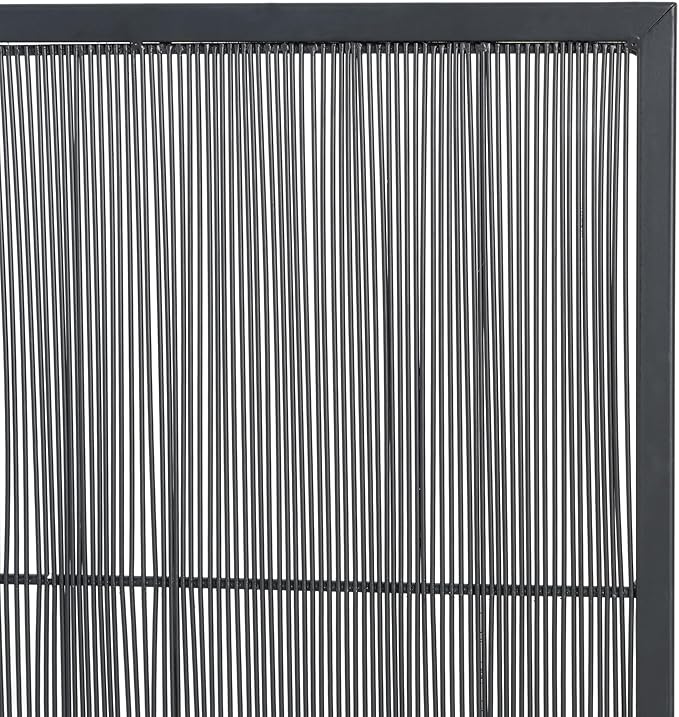 Christopher Knight Home Suho 1-Panel Iron Fireplace Screen with Vertical Bar Pattern, Durable Fire Spark Guard, Rectangular Fire Place Gate Protector for Living Room, 39" x 30", Black