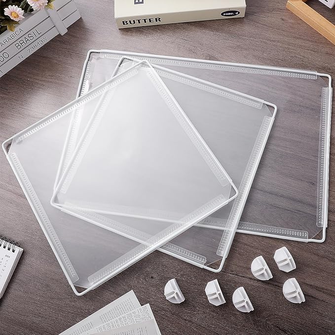 Lurrose Desk Dividers for Students: Transparent Shelf Dividers - Privacy Folders for Students - Desk Privacy Panel - Teacher Supplies for Classroom Home Office