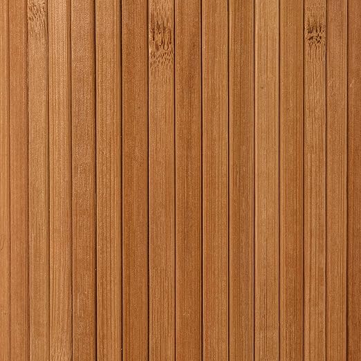 Red Lantern 7 ft. Tall Bamboo Wave Screen - Natural