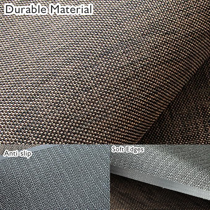 Sycoodeal Office Chair Mat for Hardwood & Tile Floor, 48" x 55" Heavy Duty Computer Gaming Chair Mat for Rolling Chairs Non-Curve, Anti-Slip, Floor Protector for Home Office (Coffee)