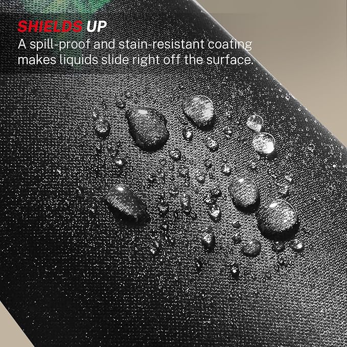 MROCO Mouse Pad [30% Larger] with Anti-Fray Stitched Edges, Premium-Textured Waterproof Surface, Non-Slip Rubber Base, Computer & Gaming Mouse Mat for Laptop, Office & Home, 8.5 x 11 in, Black Flower