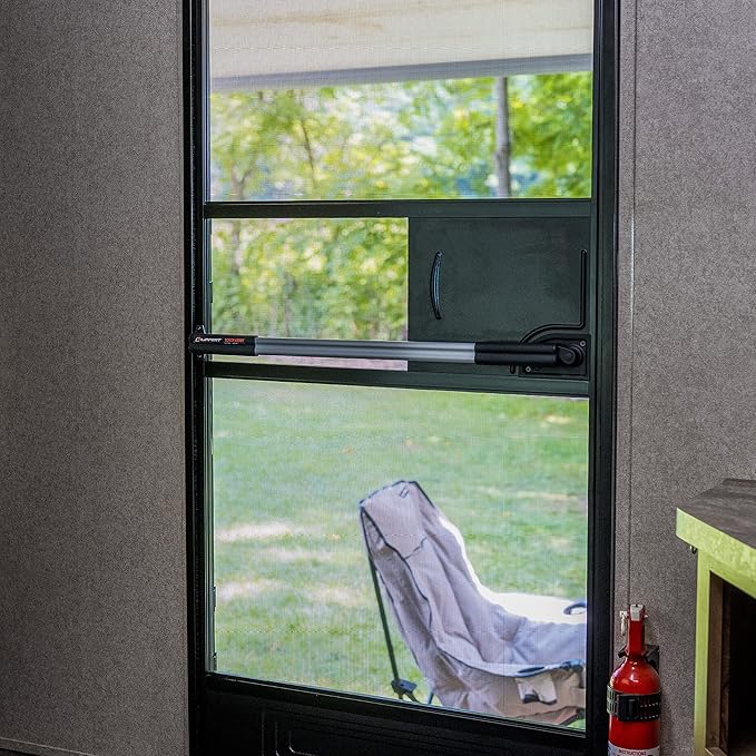 Lippert Screen Assist RV Screen Door Push Bar with Full-Width Push Handle, Durable Construction, Easy Installation - 2021000090